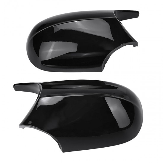 Car Rear View Mirror Cap Cover Replacement Left & Right Glossy Black For BMW E90 E91 2008-2011 E92 E93 2010-2013 M3 Style