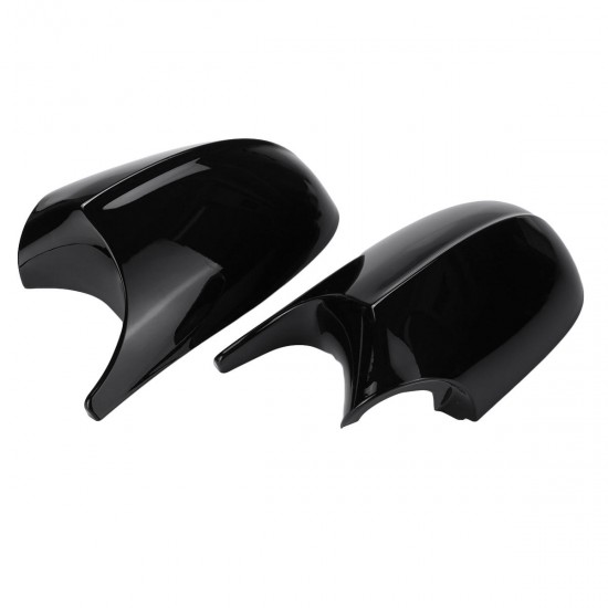 Car Rear View Mirror Cap Cover Replacement Left & Right Glossy Black For BMW E90 E91 2008-2011 E92 E93 2010-2013 M3 Style