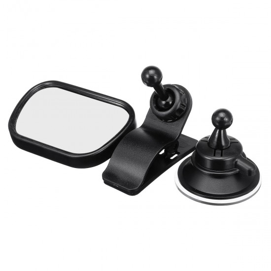 Car Safety Seat Rear View Mirror Baby Child Observation Mirror With Suction Cup Mirror Clip