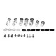 Car Silver Rear Wing Spoiler Riser Lift Extension Kit For Ford Focus ST RS Hatchback 4Dr 2013-2019 Car Silver Rear Wing Spoiler Riser Lift Extension Kit For Ford Focus ST RS Hatchback 4Dr 2013-2019