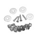 Car Silver Rear Wing Spoiler Riser Lift Extension Kit For Ford Focus ST RS Hatchback 4Dr 2013-2019 Car Silver Rear Wing Spoiler Riser Lift Extension Kit For Ford Focus ST RS Hatchback 4Dr 2013-2019