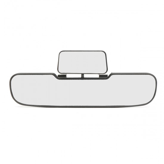 Car Van Wide Angle Curved Interior Rear View Double Mirror Clear Lens