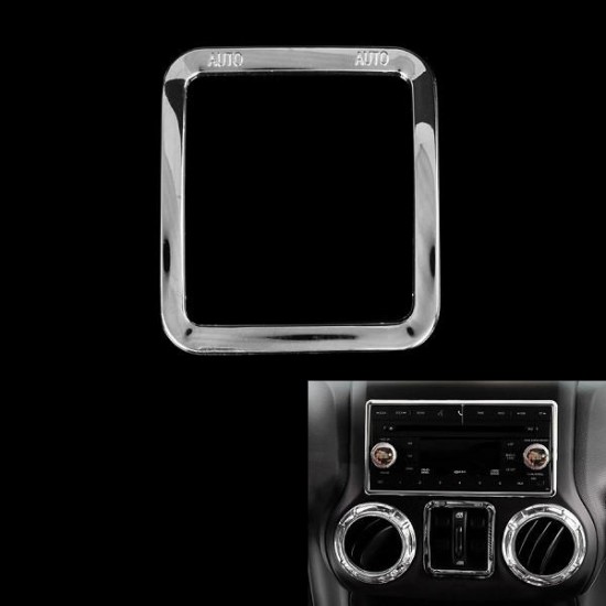 Car Window Control Panel Rim Decoration Silver ABS for Jeep Wrangler 2011 to 2016