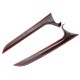 Carbon Black Car Rear Window Side Spoiler Wing Canard Canards Splitter For Audi