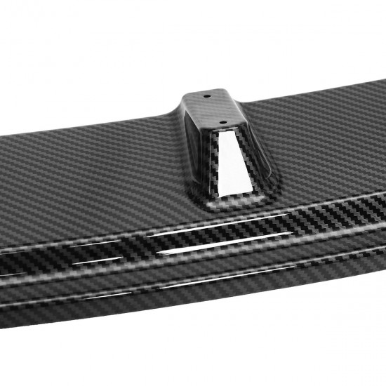 Carbon Black Front Bumper Lip Body Protector Kit Spoiler For Tesla Model 3 Sedan 2016-2019 Carbon Black Front Bumper Lip Body Protector Kit Spoiler For Tesla Model 3 Sedan 2016-2019