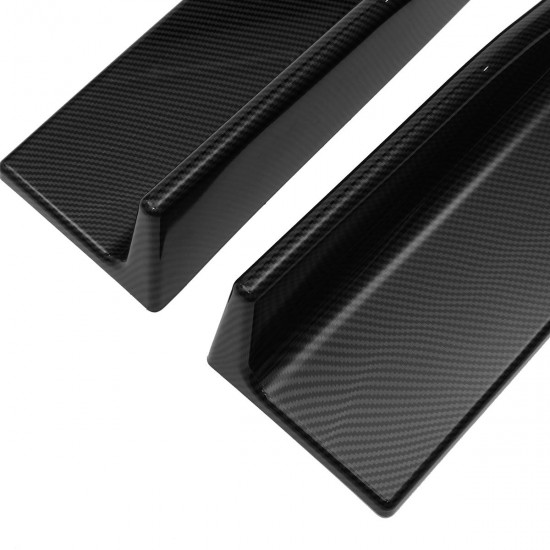 Carbon Fiber Car Side Skirt Rocker Extension For Subaru Impreza WRX STI Legacy