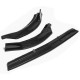 Carbon Fiber Style Front Bumper Lip Spoiler Cover Trim 3PCS For Mercedes E-Class W213 2016-2020