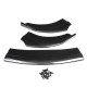 Carbon Fiber Style Front Bumper Protector Chin Splitter For Dodge Charger SRT 15-19