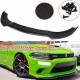 Carbon Fiber Style Front Bumper Protector Chin Splitter For Dodge Charger SRT 15-19