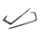 Carbon Fiber Style Front Fog light Eyebrow Cover Trim For Honda Civic 2019+ Carbon Fiber Style Front Fog light Eyebrow Cover Trim For Honda Civic 2019+