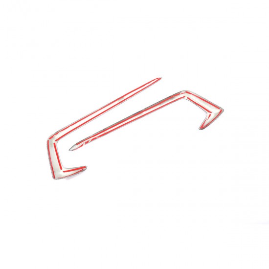 Carbon Fiber Style Front Fog light Eyebrow Cover Trim For Honda Civic 2019+ Carbon Fiber Style Front Fog light Eyebrow Cover Trim For Honda Civic 2019+
