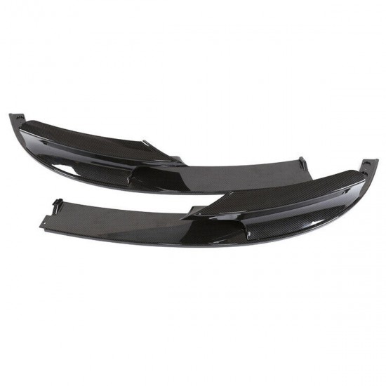 Carbon Fiber Style M-Sport Two-section Front Diffuser Splitter Lip Tools Kit For BMW F30 3 Series 2012-18