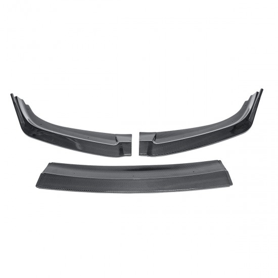 Carbon Look Front Bumper Lip Spoiler Splitter Body Kit For Honda Civic SI Seden 2016-2018