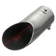 Chrome 60mm Car Curved Exhaust Tail Tip End Pipe Blow Down Bumper Trim Steel Chrome 60mm Car Curved Exhaust Tail Tip End Pipe Blow Down Bumper Trim Steel