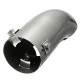 Chrome 60mm Car Curved Exhaust Tail Tip End Pipe Blow Down Bumper Trim Steel Chrome 60mm Car Curved Exhaust Tail Tip End Pipe Blow Down Bumper Trim Steel