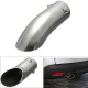 Chrome 60mm Car Curved Exhaust Tail Tip End Pipe Blow Down Bumper Trim Steel Chrome 60mm Car Curved Exhaust Tail Tip End Pipe Blow Down Bumper Trim Steel