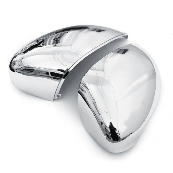 Chrome Light Car Door Rearview Wing Mirror Cover Cap Left/Right For Ford Fiesta MK7 2008-2017 Chrome Light Car Door Rearview Wing Mirror Cover Cap Left/Right For Ford Fiesta MK7 2008-2017