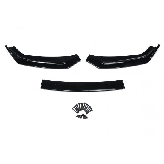 For Audi A5 B9 2017-2018 Gloss Black Front Bumper Lip Body Kit Spoiler Wing For Audi A5 B9 2017-2018 Gloss Black Front Bumper Lip Body Kit Spoiler Wing