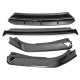 Front Bumper Lip Body Kit Spoiler 4PCS For Honda Accord 10th Gen Sport 2018 2019 Front Bumper Lip Body Kit Spoiler 4PCS For Honda Accord 10th Gen Sport 2018 2019