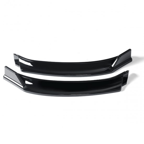 Front Bumper Lip Body Spoiler Kit Glossy Black For VW Golf MK7 2014-2017 Front Bumper Lip Body Spoiler Kit Glossy Black For VW Golf MK7 2014-2017