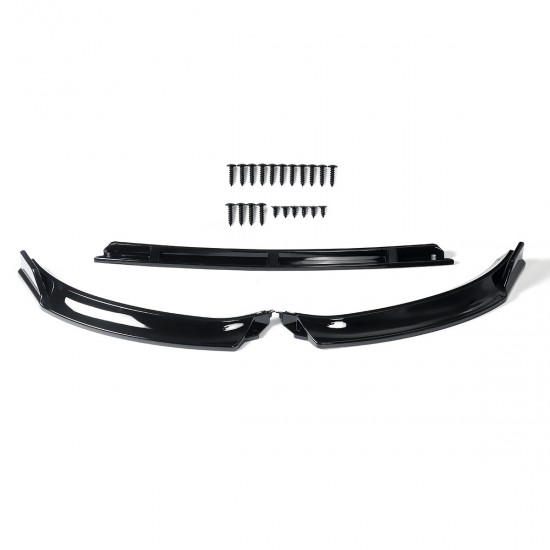 Front Bumper Lip Body Spoiler Kit Glossy Black For VW Golf MK7 2014-2017 Front Bumper Lip Body Spoiler Kit Glossy Black For VW Golf MK7 2014-2017