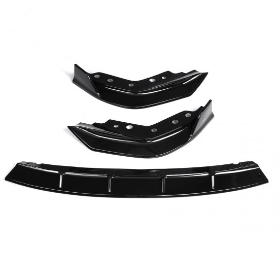 Front Bumper Lip Spoiler Splitter Black For BMW 3 Series G20 G28 2019-2020