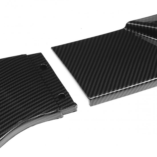 Front Bumper Lower Splitter Lip Diffuser Guard Front Shovel Carbon Fiber Color For Infiniti Q50 Sport 2014-2017