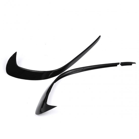 Front Bumper Side Fog Light Splitter Spoiler Glossy Canards For Benz W176 A180 Front Bumper Side Fog Light Splitter Spoiler Glossy Canards For Benz W176 A180