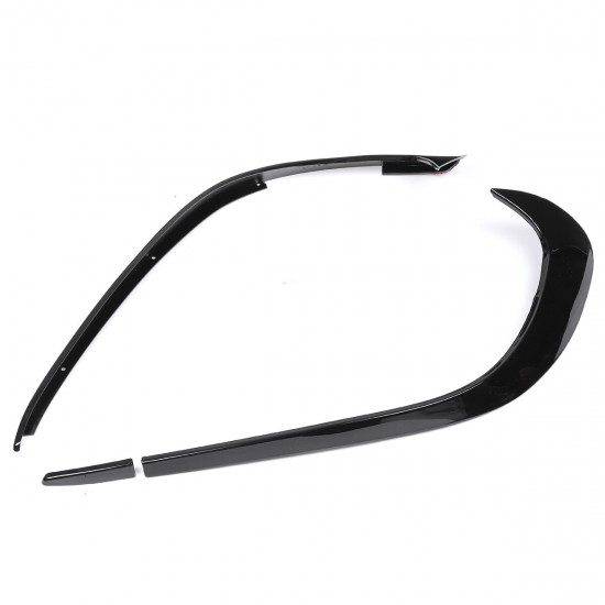 Front Bumper Side Fog Light Splitter Spoiler Glossy Canards For Benz W176 A180 Front Bumper Side Fog Light Splitter Spoiler Glossy Canards For Benz W176 A180