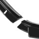 Gloss Black Front Bumper Lip Splitter For Volkswagen Golf 7.5 MK7.5 2018-2020 3x Gloss Black Front Bumper Lip Splitter For Volkswagen Golf 7.5 MK7.5 2018-2020 3x
