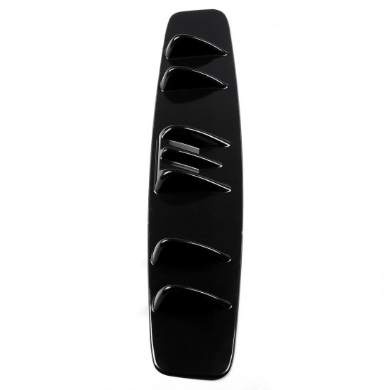 Glossy Black Car ABS Rear Style Curved Bumper Protector Lip Diffuser