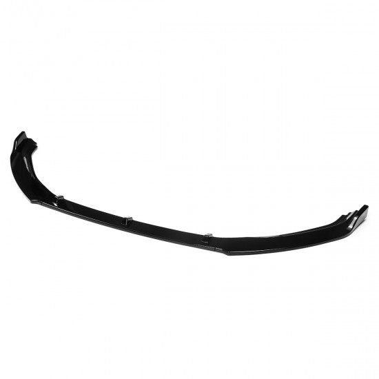 Glossy Black Front Bumper Lip Spoiler Trim 3PCS For VW Golf MK7 MK7.5 2014-2017