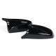 Glossy Black M Style Rear View Mirror Cap Cover Replacement Pair For BMW X5 X6 E70 E71 2007-2013