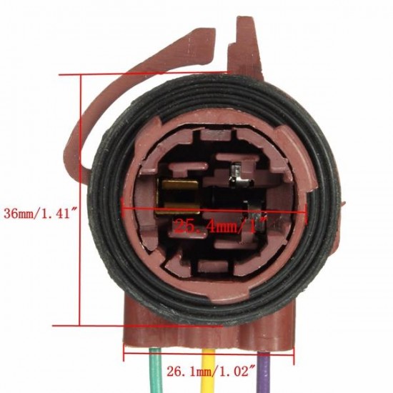 Harness Wires Socket Adapter For Brake Turn Signal Light 3157 3357 4157 Bulb Car Jeep Wrangler