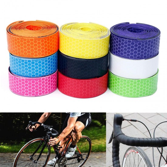 Honeycomb Design PU Handlebar Tape Drop Grip Bar Wraps Shockproof Anti-sweat 3cmX200cm For Road Bike Honeycomb Design PU Handlebar Tape Drop Grip Bar Wraps Shockproof Anti-sweat 3cmX200cm For Road Bike
