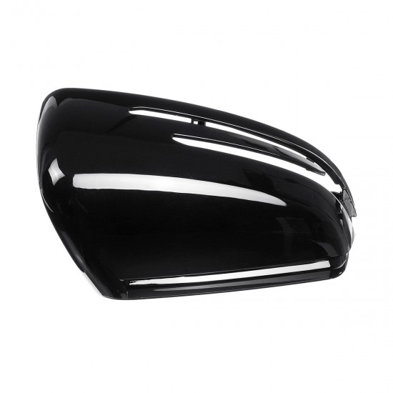 Left/Right Car Rearview Mirror Cover Black For BENZ W204 W176 W246 W212 W221 CLS GLA CLA