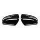 Left/Right Car Rearview Mirror Cover Black For BENZ W204 W176 W246 W212 W221 CLS GLA CLA