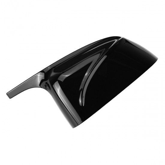 M Style Glossy Black Replacement Side Mirror Cover Caps For BMW X3 X4 X5 X6 X7 G01 G02 G05 G06 G07 2018-2020