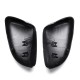 Pair Front Wing Side Car Mirror Cover Housing Cap Black For VW Golf MK6 Touran 09-15