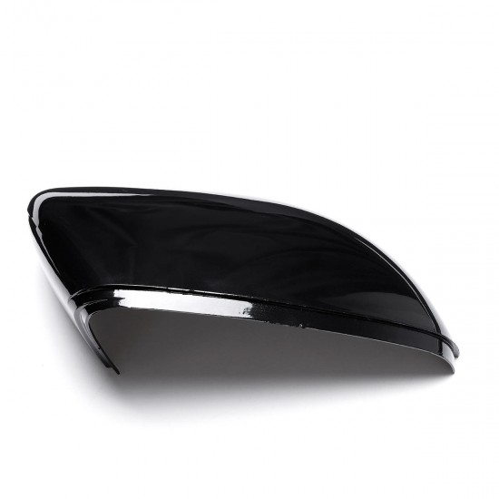 Pair Front Wing Side Car Mirror Cover Housing Cap Black For VW Golf MK6 Touran 09-15 Pair Front Wing Side Car Mirror Cover Housing Cap Black For VW Golf MK6 Touran 09-15