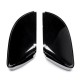 Pair Front Wing Side Car Mirror Cover Housing Cap Black For VW Golf MK6 Touran 09-15 Pair Front Wing Side Car Mirror Cover Housing Cap Black For VW Golf MK6 Touran 09-15