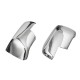 Pair Full Chrome Car Wing Side Mirror Cover Caps For Land Rover Discovery Freelander 2