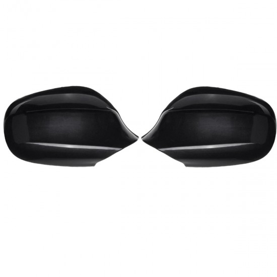 Pair Gloss Black Car Wing Side Mirror Cover for BMW 3 Series E90 323i/ 328i/ 328xi/ 335d