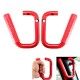 Pair Red CR-V Wild Bar Front Grab Handle Car Interior Grip For 2007-2016 Jeep Wrangler