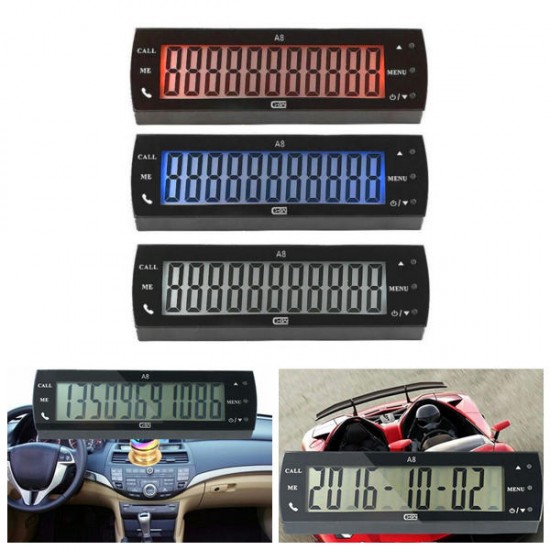 Phone Number & Date & Time Car Parking Moving Phone Number Digital Display Device Phone Number & Date & Time Car Parking Moving Phone Number Digital Display Device