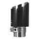 Real Carbon Fiber Auto SUV Exhaust Muffler End Tips For Car 63mm-89mm Gloss Real Carbon Fiber Auto SUV Exhaust Muffler End Tips For Car 63mm-89mm Gloss