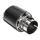 Real Carbon Fiber Auto SUV Exhaust Muffler End Tips For Car 63mm-89mm Gloss Real Carbon Fiber Auto SUV Exhaust Muffler End Tips For Car 63mm-89mm Gloss