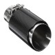Real Carbon Fiber Auto SUV Exhaust Muffler End Tips For Car 63mm-89mm Gloss Real Carbon Fiber Auto SUV Exhaust Muffler End Tips For Car 63mm-89mm Gloss