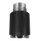 Real Carbon Fiber Auto SUV Exhaust Muffler End Tips For Car 63mm-89mm Gloss Real Carbon Fiber Auto SUV Exhaust Muffler End Tips For Car 63mm-89mm Gloss