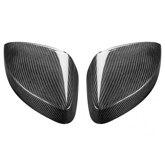 Real Carbon Fiber Side Car Mirror Replacement Caps Cover for AUDI A3 S3 RS3